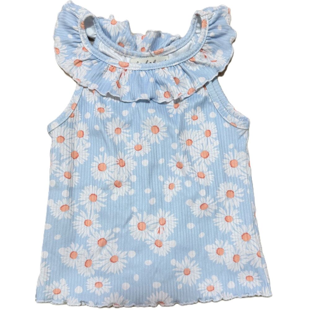 Girl's Bundle of 3 Rib Top with Ruffles - Picture 4 of 4
